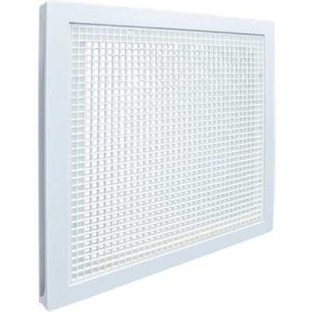 AMERICAN LOUVER/PLASTICADE American Louver Fire Rated UL2043 Filtered Return Grille, 20" Square Duct, White, STR-ERFG-W-FR STR-ERFG-W-FR